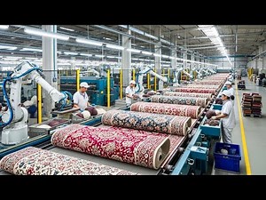 INSIDE THE CARPET FACTORY__ FROM RAW MATERIAL TO PREMIUM CARPETS (Full Making Process)