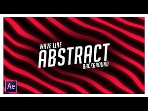 Abstract Wave Line Backgrounds in After Effects | After Effects Tutorial