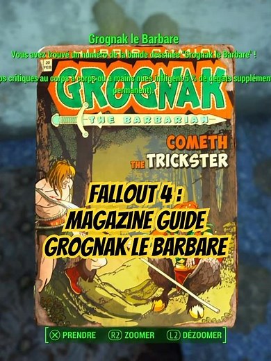 Fallout 4 : Guide du magazine Grognak le Barbare - Nord est de la Station Andrew.