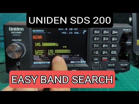 UNIDEN SDS200 , EASY CUSTOM SEARCH MEMORIES -Including Name Tags