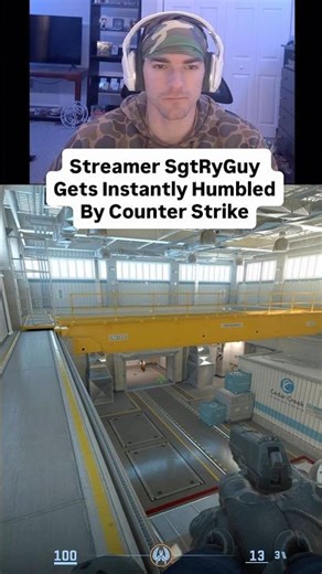 Marine Veteran Streamer Gets Humbled By Counter Strike 2. #gaming #counterstrike2 #streamer