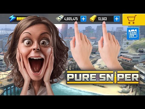 Pure Sniper City Gun Shooting Bunch of Gold and Cash 💸