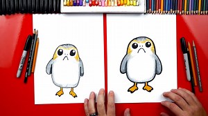How To Draw A Porg From Star Wars   Artist Spotlight - Art For Kids Hub -