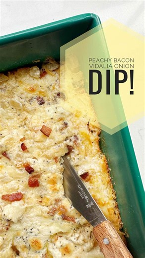 52K views · 2.9K reactions |  This is the summer dip recipe that everyone is going to be asking you for. Especially because peaches are so good right now! It’s creamy, salty, smoky, with pops of ripe fruit. And absolutely delicious. Comment PEACH and I’ll send the recipe right to your direct messages, or find it linked via my profile. https://heartbeetkitchen.com/peachy-bacon-vidalia-onion-dip/ #georgiapeaches #summerfoods #diprecipe | Heartbeet Kitchen | Facebook
