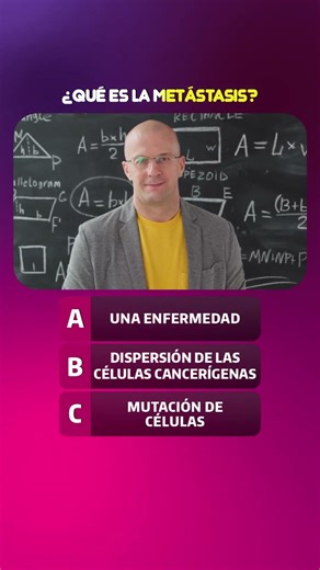 ¿Qué es la metástasis? #quiz #game #trivia #curiosidades