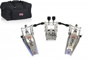 OffSet® Eclipse Double Bass Drum Pedal with Soft Case