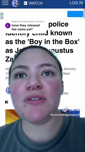 Boy in the Box Identified: Joseph Augustus Zarelli