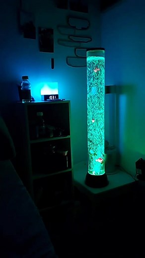 Immersive Bubble Tube Experience for Sensory Stimulation