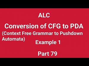 Conversion of CFG to PDA with example problem in tamil