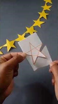 star chain with paper
