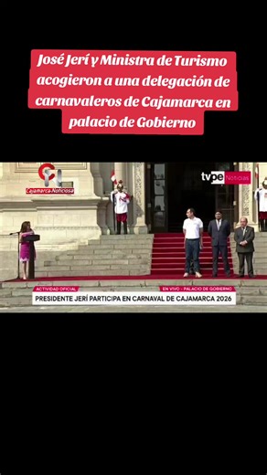 Carnaval de Cajamarca en Palacio de Gobierno