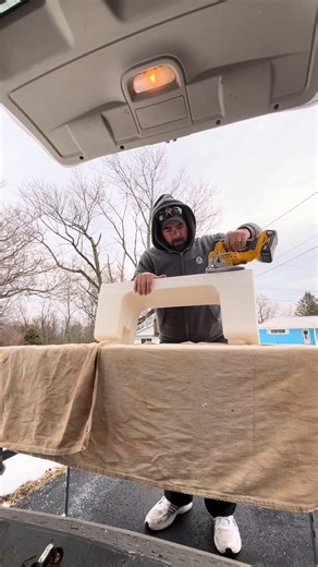 Transferring the layout and cutting out the insert! Take a look at this cut out that you could install in two hours.