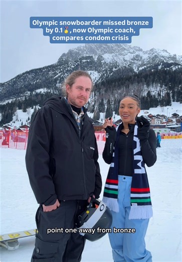 Did the Olympic condom crisis get worse over time?👀 First snowboarding lesson with Olympic coach and former Olympian who barely missed bronze😩 #foryou
