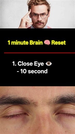 1 Minutes Exercise Your Brain Refresh.😱
