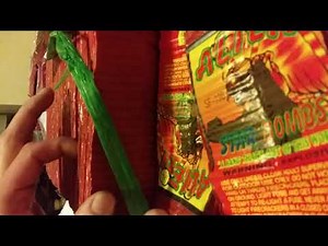 Alien star bomb firecrackers opening a brick part 1
