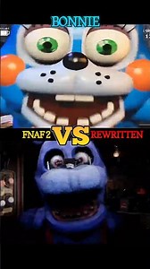 FNAF 2 vs REWRITTEN 😱 #fnaf #horror