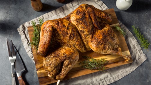 How to spatchcock a turkey, cooking it in less than 2 hrs.