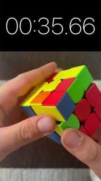 I don’t have a timer 😭😭 #speedcubing #rubikscube #shorts l