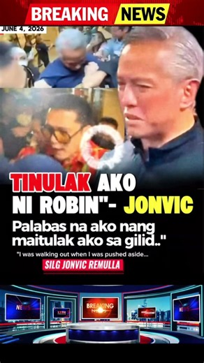 JONVIC: “TINULAK AKO NI SEN. ROBIN”;
