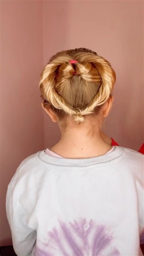 Big Heart Hairstyle for Valentine’s Day