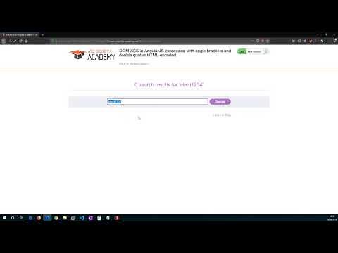 DOM XSS in AngularJS expression (Video solution)