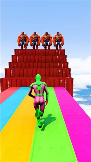 GTA 5 Epic Water Ragdolls | Spider-Man Jumps / Fails ep.15485 #shorts