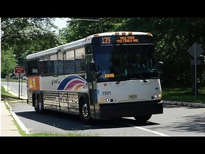 Following NJ Transit MCI D4500ct CNG bus 7221 on the 139 Enroute to the Port Authority Bus Terminal