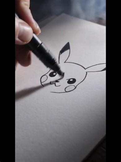 Pikachu Turns Into a Terrifying Monster! ⚡ Dark Evolution Drawing #art #drawing #trending #sketch