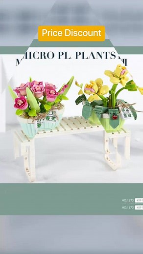 DIY Plastic Flowers Bouquet Building Toy Gift Ideas