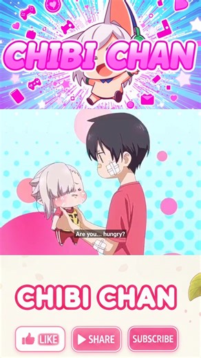 POV: You have a tiny hungry vampire 😭🍕 #anime #chibi #shorts