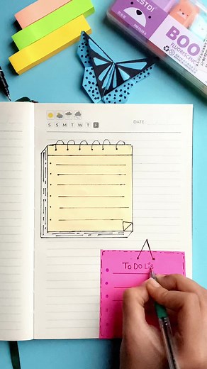 To do list with sticky notes #todolist #stickynotes #art #foryou #tiktok