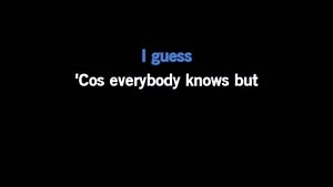 Karaoke Everybody Knows - John Legend - CDG, MP4, KFN - Karaoke Version