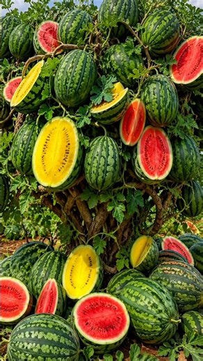 Easy and fast method to grow and propagate watermelon trees #garden #diy #nature