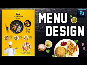 How To Design Restaurant Menu Card In Photoshop From Scratch | In-Depth Tutorial | PE105
