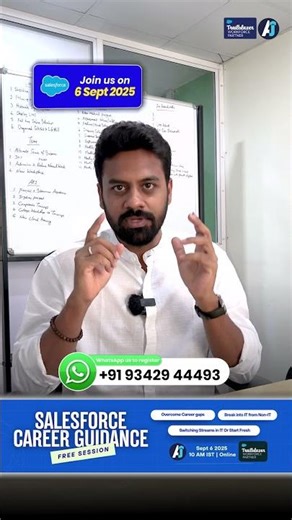 Free Salesforce Career Guidance Session led by Ashok (11+ years in Salesforce ecosystem) Join Us!