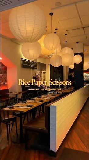 South East Asian restaurant in Melbourne CBD - Rice Paper Scissors (Hardware Lane)