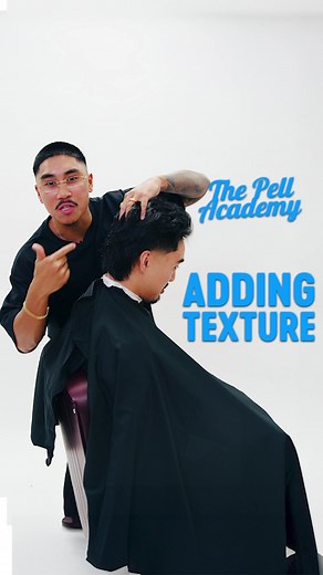 Pell Academy - How to Add Texture To Hair Zach shows us two different ways to apply texture to hair! #haircare #dryhair #hairtypes #hairstyle #menshair #menshairstyles #transformation #haircut #menshaircut #hairtypes