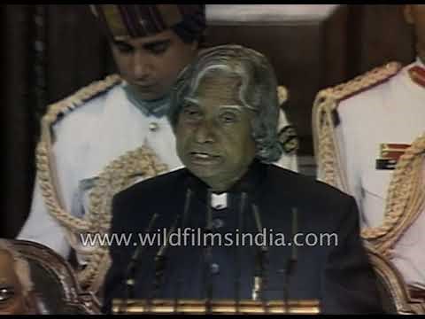 Dr. APJ Abdul Kalam's speech after the oath ceremony in the Central Hall of Parliament House