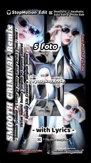 [💥CapCut Template] 🎧 SMOOTH CRIMINAL Remix | StopMotion Edit #capcuttemplate #shorts