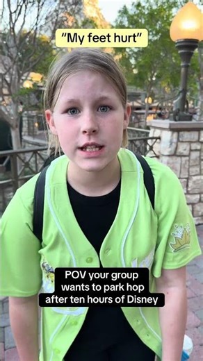 No resting at Disney! 😂 sorry your feet hurt! #disneyland #parkhop #happygilmore