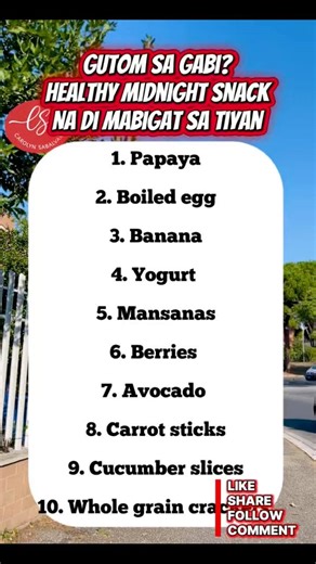 Healthy midnight snacks #fblifestyle | Carolyn Olea Sabalvaro