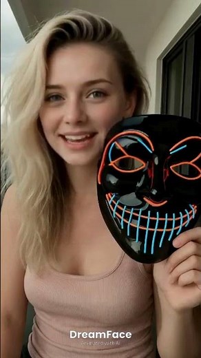 Glowing Halloween Mask 👻 | Rechargeable LED Horror Mask | Cosplay, Festival & Party | Free Shipping
