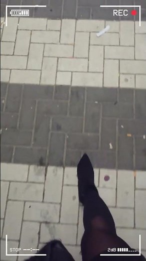 Crossdresser in public walks in high heels