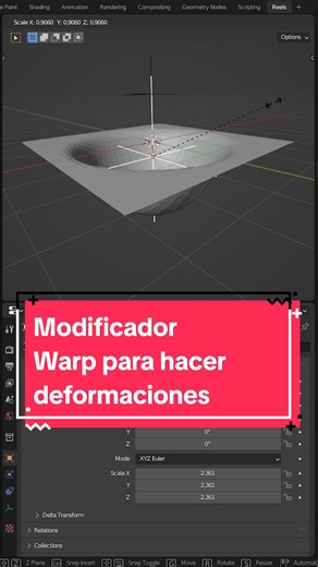Usa este modificador para deformar objetos y controlar su deformación 😄 Gracias a todos los que se han unido, espero les sea útil el contenido que comparto 🌟 ------------------------------------- #blender #blender3d #tutorial3d #Tutorial #tiktok #modelado3d #Tip #tip3d