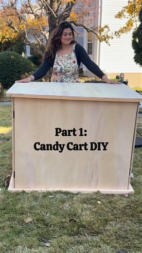 Why rent a candy cart when you can make one and use over and over again for your parties? Also, super easy to store! #candycart #candycartdiy #partyprep | Lovebuildshome