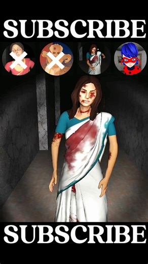 LADYBUG GRANNY, RAGINI, HORROR DADU SCARY HORROR 🔥 JUMP SCARE 🤯 #shortsfeed #trending #granny