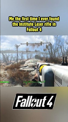 Me the first time I ever found the Institute Laser rifle in Fallout 4! #fallout4