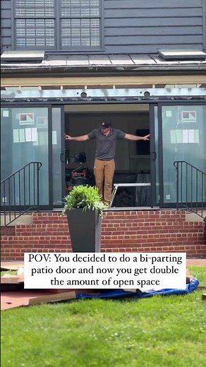 We're loving this E-Series Bi-Parting Gliding Patio Door!