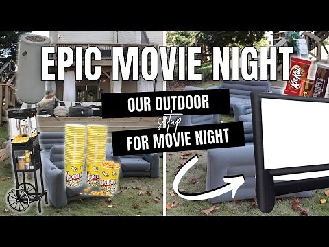 Hosting an Outdoor Movie Night DIY Outdoor Theatre | At Home With Quita