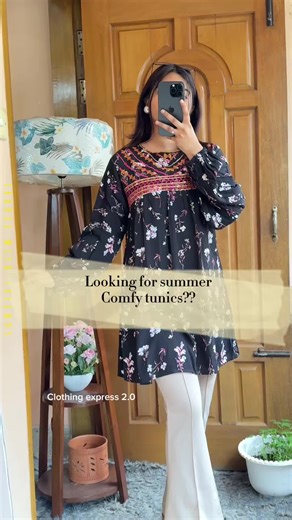 Need comfy summer tunics? Here we are! ♥️ #clothingexpress #trendy #tunic #regularwear #tunictops #foryou